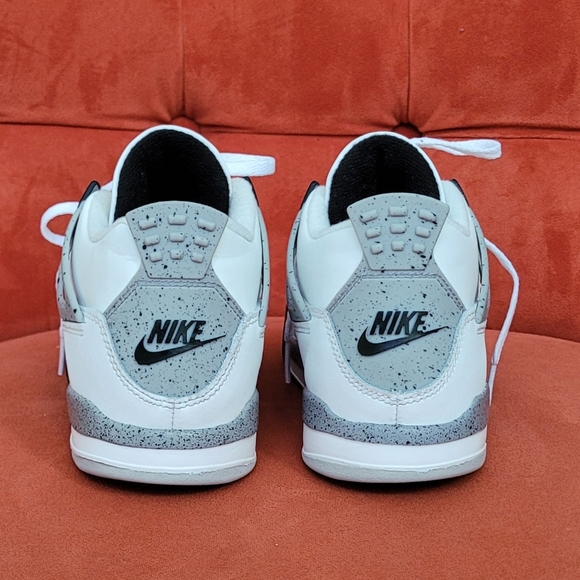 Nike Air Jordan 4 Retro OG White Cement PS PRESCHOOL Shoes IB4388-100 Sz. 2.5Y - Picture 5 of 9